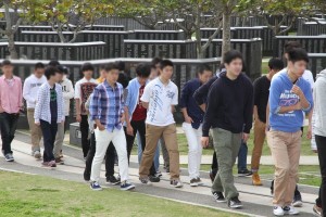 午前の見学の様子