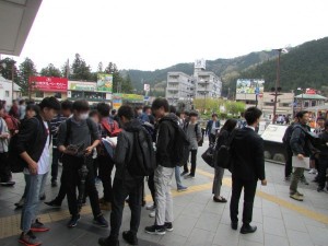 東武日光駅に到着