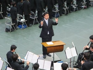 吹奏楽部による生演奏