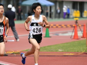 共通3000m　萩田 雄介君（中２）