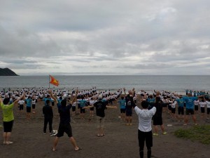 毎朝「海に向かって深呼吸」