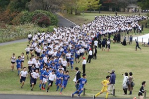 高校マラソンのスタート