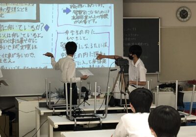 特別教室から発表を配信中です。