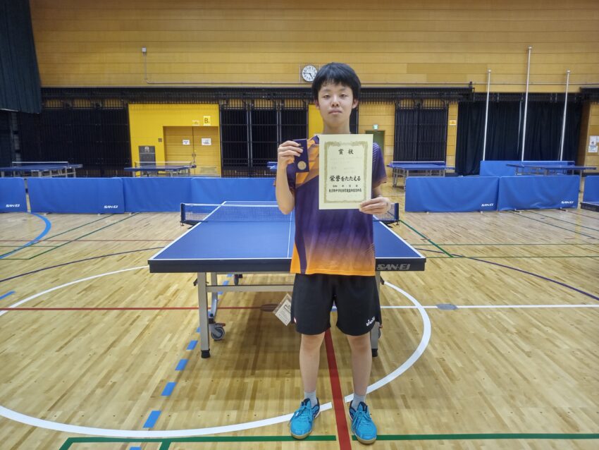 2連覇を達成した西村耕太君