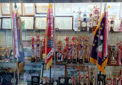 ３本揃った優勝旗。誇らしいです。