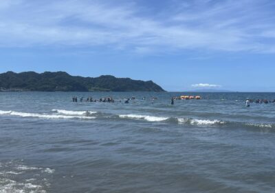 赤帽の初級は、足の着くところで泳ぎます。