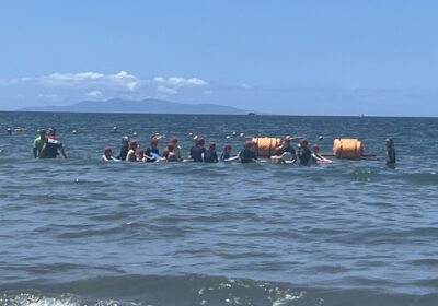後ろに移っているのは、大島です。