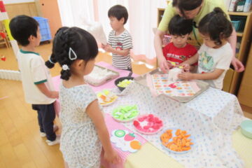 お店屋さんごっこ　前日準備